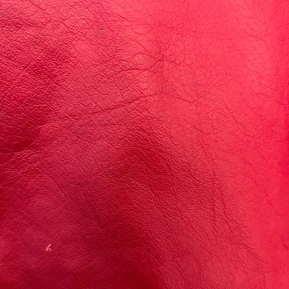 Tarazzia Internationale Size Large Red Genuine Leather Jacket - Picture 6 of 7